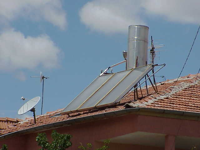   Solar power & satellite dish   Cavusin Cappadocia